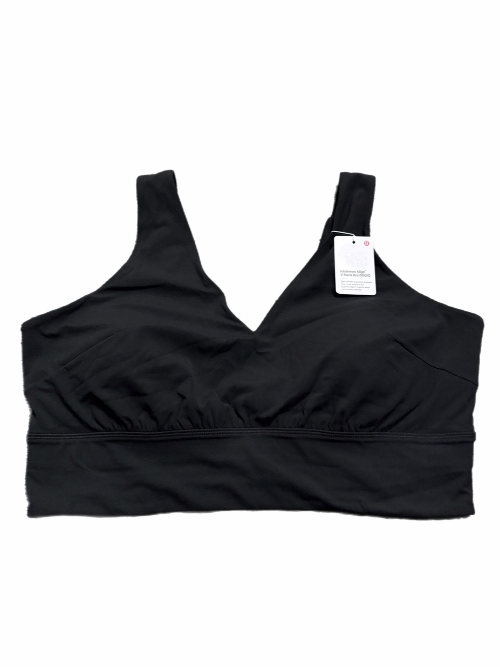 NWT Lululemon Align V-Neck Bra *DDD-G Cups (Black) Size 1X